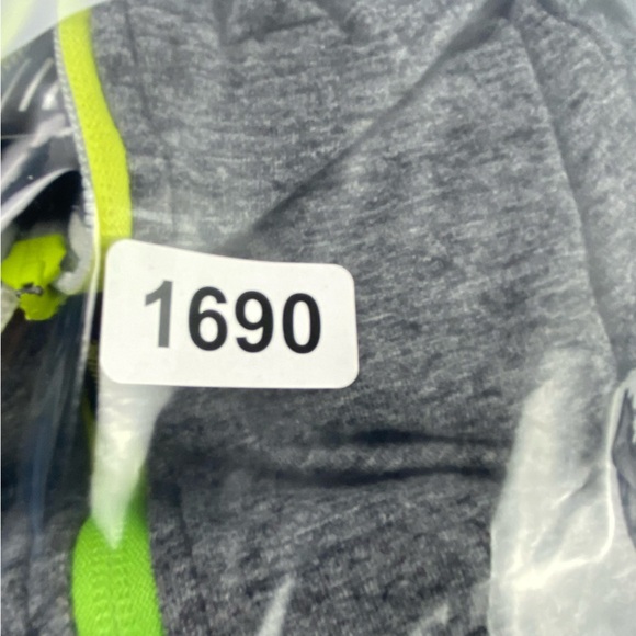 AE Flex Gray with Green/Yellow Zipper Athletic Zip Hoodie Men's size small - Picture 15 of 16